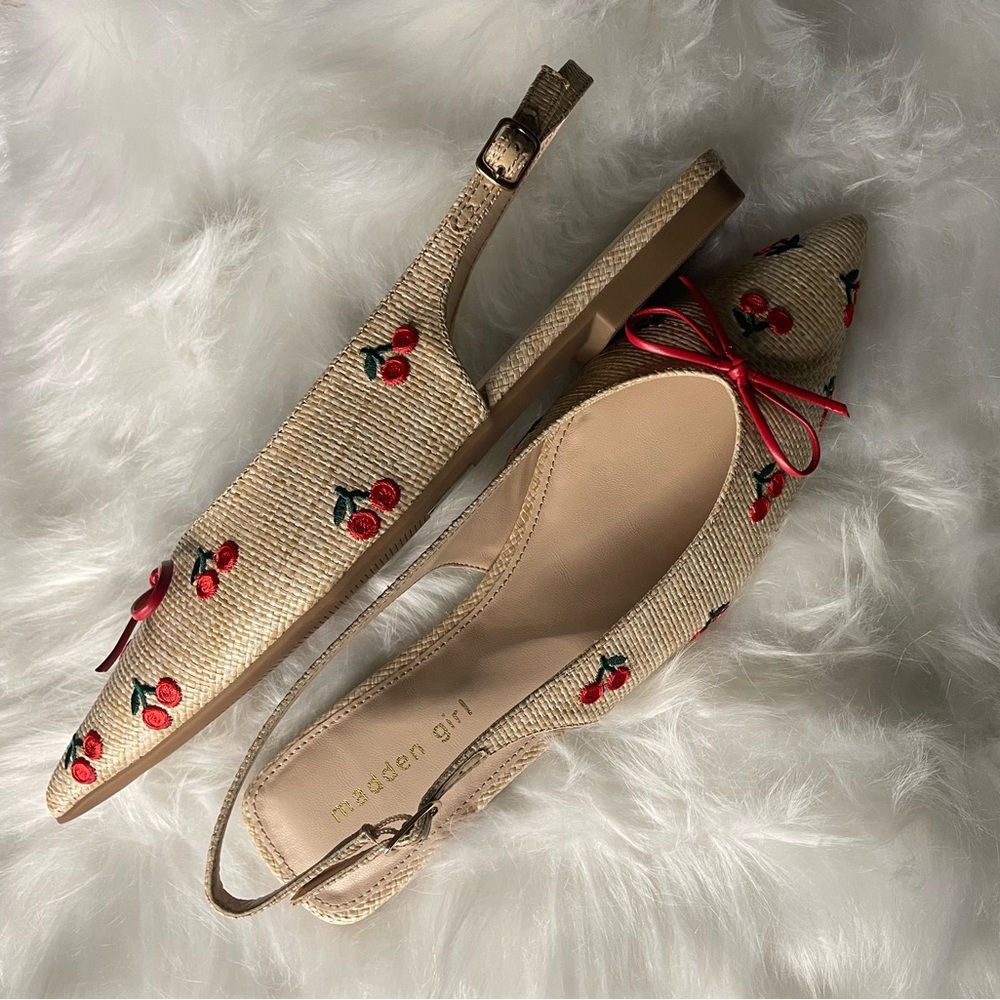 Madden Girl- 🍒 Slingback Flats-NWT- Size 9 - Picture 3 of 4